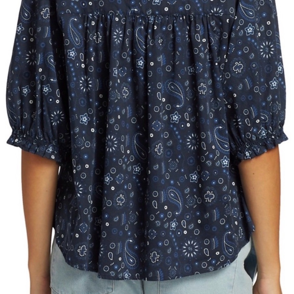 Perfect like new Xirena Cam paisley top large - Picture 2 of 10
